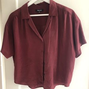 Madewell silk button down